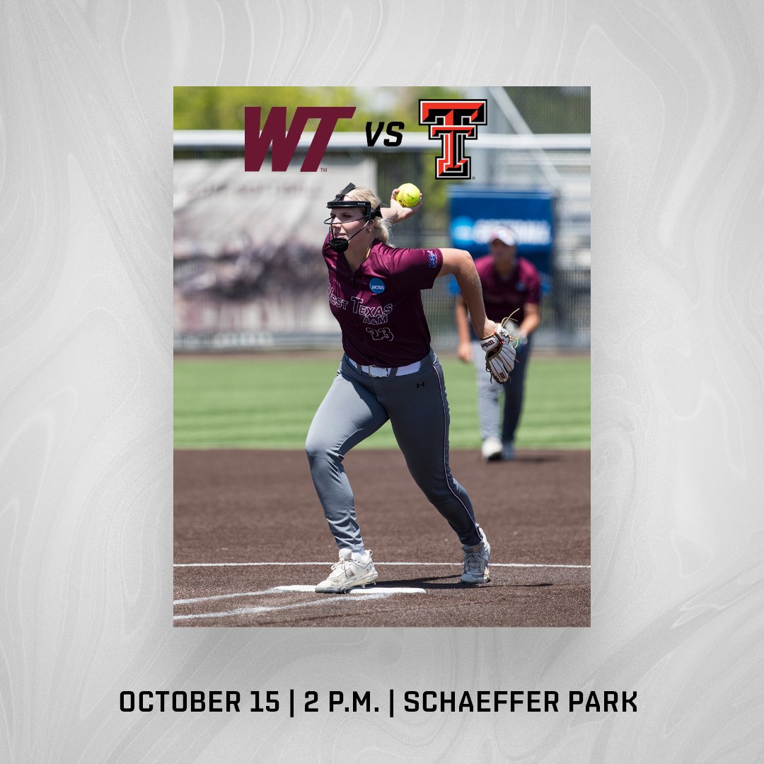 WTAMUSoftball's tweet photo. The Lady Buffs will host Texas Tech on Homecoming weekend as part of their fall schedule. Check out the rest of the fall games in the release below...

📰: https://t.co/meqas7Sji4

#BuffNation https://t.co/6mobNVxeVZ