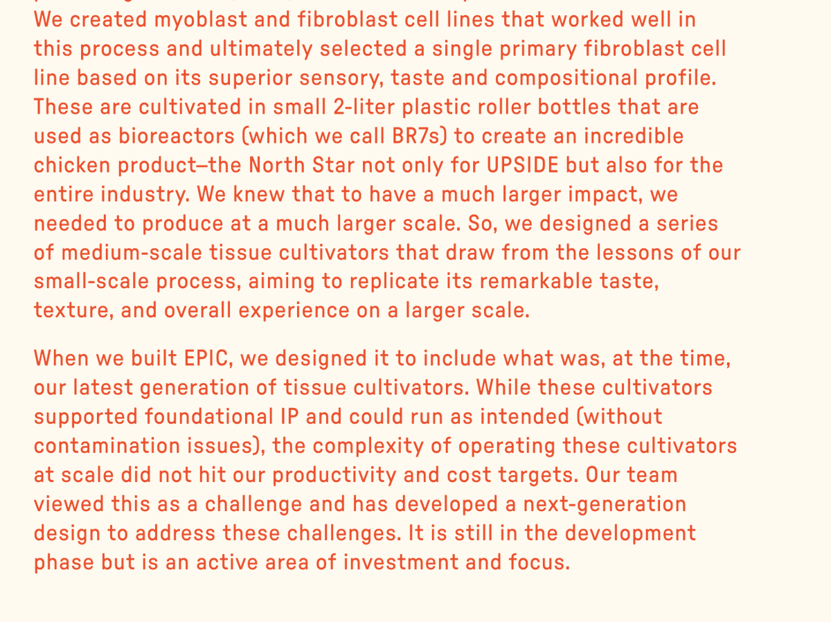 A new blog from Upside Foods confirms some of the reporting in mine and <a href="/joefassler/">Joe Fassler</a>'s WIRED piece.

I applaud this kind of transparency—but this should have been the default since the beginning. For a long time, that was not the case.