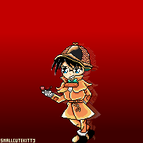 Smallcut3kitty's tweet image. Todays theme was #inspector from
@pixel_dailies. Pixel Daily nr. 21 from #pixel_dailies. I made #DetectiveConan  but he really is inspector Conan, this is my alltime favourite anime eventhough it has more fillers then #ONEPIECE📷 and #NARUTO together 😅📷 &amp;lt;🫶