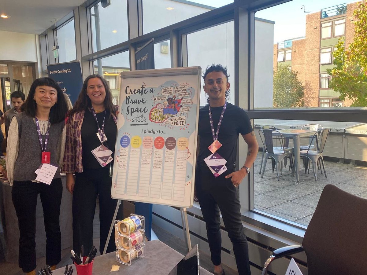 wearesnook's tweet image. We’re having another fun filled day @SDinGov! Visit our stand to take part in our interactive activity and chat about ways you can commit to doing something to make a Brave Space in your organisation.   

We hope everyone at #SDinGov is feeling proud of their pledge making👏