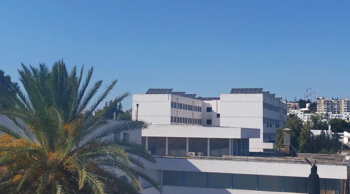 🇹🇳 Photos from the latest installed Rooftop #PV power plant at the National Engineering School of Tunis
<a href="/univtunismanar/">UTM</a> ⚡️🔌💡☀️

✅This plant, with an installed capacity of 𝟳𝟭 𝗸𝗪𝗽, will cover 𝟴% of the total #electricity consumption of the school.

#GOMED