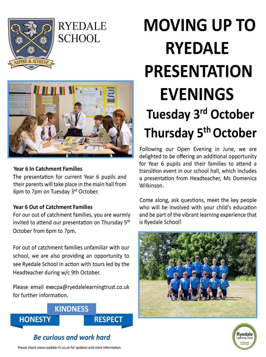 Ryedale Learning Trust tweet media