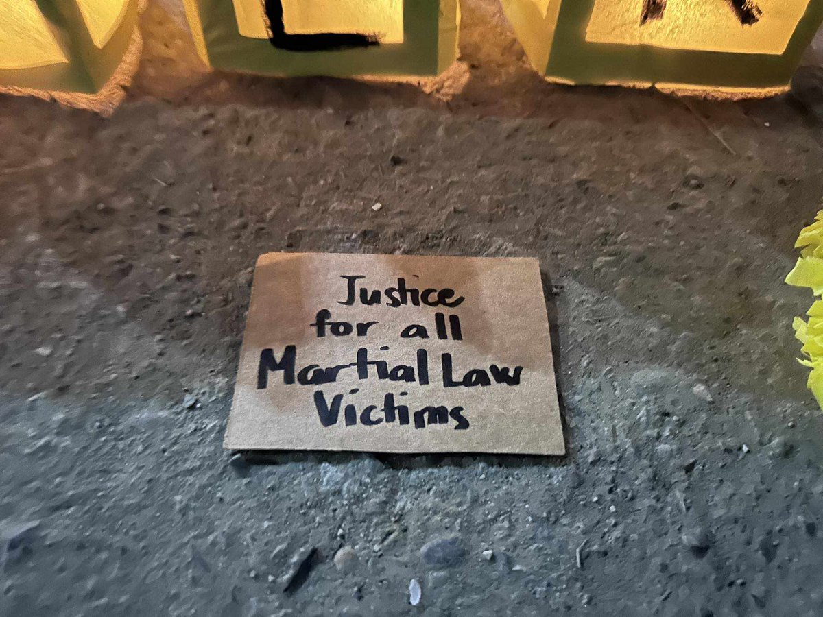 altermidya's tweet photo. PHOTOS: Cagayan Valley socio-civic groups gathered earlier today to commemorate the 51st year since thebdeclaration of Martial Law. They vow that the people of the North will always remember and continue to resist state-led violations of human rights.

📸: Kabataan Partylist Tuguegarao and Kabataan Partylist Santiago City