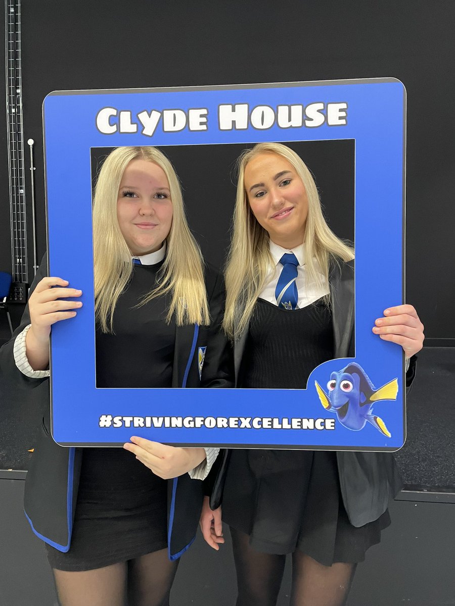 Our Clyde House Captains for 2023-2024, Louise and Zoe! 💙🌟