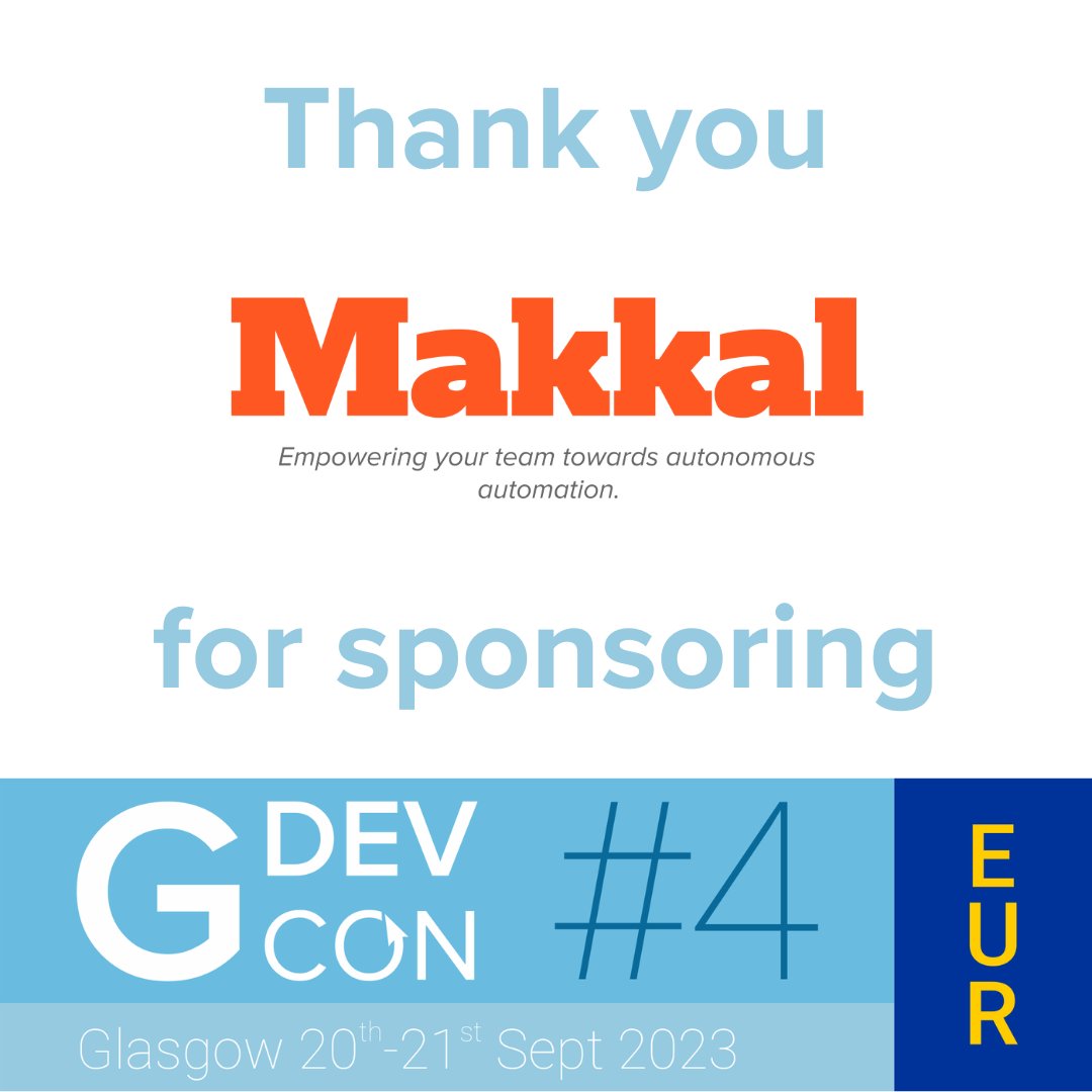 GDevConference's tweet photo. 📣 Sponsor Shoutout! 📣Welcome to the #GDevCon sponsor family Makkal! It's great to have you with us in Glasgow as Bronze Sponsor, we hope you've enjoyed your inaugural event. #labviewfriends #labview #graphicaldeveloper #sponsor https://t.co/uQjFUiqAAm https://t.co/YF4AOdnOFs