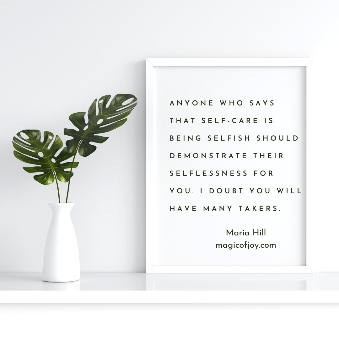 We deserve better than guilt about self-care!🤗
#joy
#magicofjoy
#joyispower
#selflove
#manifest 
#inspiration
#selfdetermination
#womenempowerment
#childless
#mentalhealth 
#health
#empath 
#love 
#thriving 
#divinefeminine
#cherishing 
#worldthatworks
#motivation
#beyourself