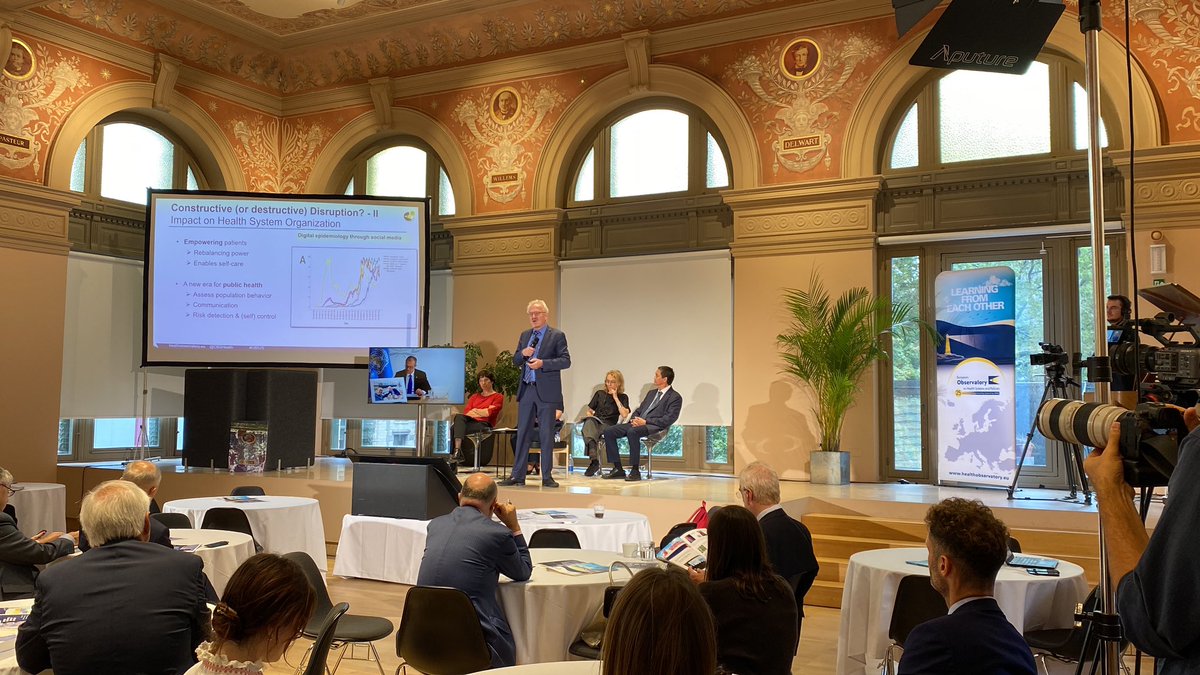 Director of the Observatory @josepfigueras launches the debate on HOW we harness innovation to improve the performance of health systems in the future: 📦foresight 📦monitor 📦fund 📦transfer Join live 🔴Tinyurl.com/OBS25Brussels #OBS25 #learningfromeachother