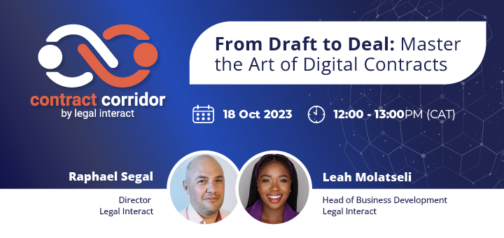 Legal_Interact's tweet photo. 📜 Excited to elevate your #ContractGame? Join us on Oct 18th, 12 PM for our transformative webinar! Dive into expert strategies, live demos, and pro tips with Contract Corridor. Register now! 🔗https://t.co/bzTqCeh6f2 

#DigitalDeals #ContractRevolution 🚀🌟 https://t.co/lKylMTBv0J