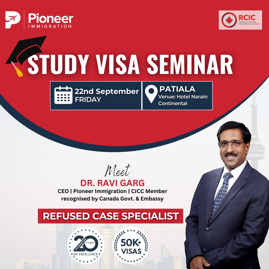 #studentvisa #educationfair #visaconsultants #punjab #postoftheday #studyinuk #studyvisa #visaforcanada #chandigarh #tricity #mohali #patiala #panchkula #bestvisaguidance #bestimmigrationconsultant #pioneerseminars #pioneerimmigration #thursdayvibes #canadaindia #Canadians