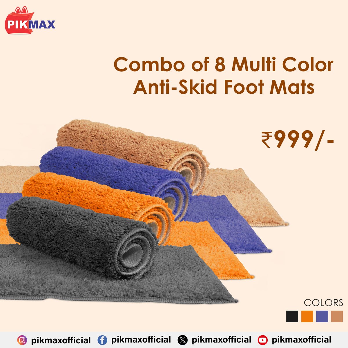 pikmaxofficial's tweet image. Add a little character to your doorstep with our stylish Pack of 8 Footmats. ✨👣

ORDER NOW: 👉pikmax.com/combo-of-8-mul…

#StepIntoComfort #WelcomeMat #FootmatMagic #DoorstepCharm #HomeSweetHome #FootmatStyle #StepInStyle #FootmatAdventures #DoorstepDecor  #FootmatCombo #Pikmax