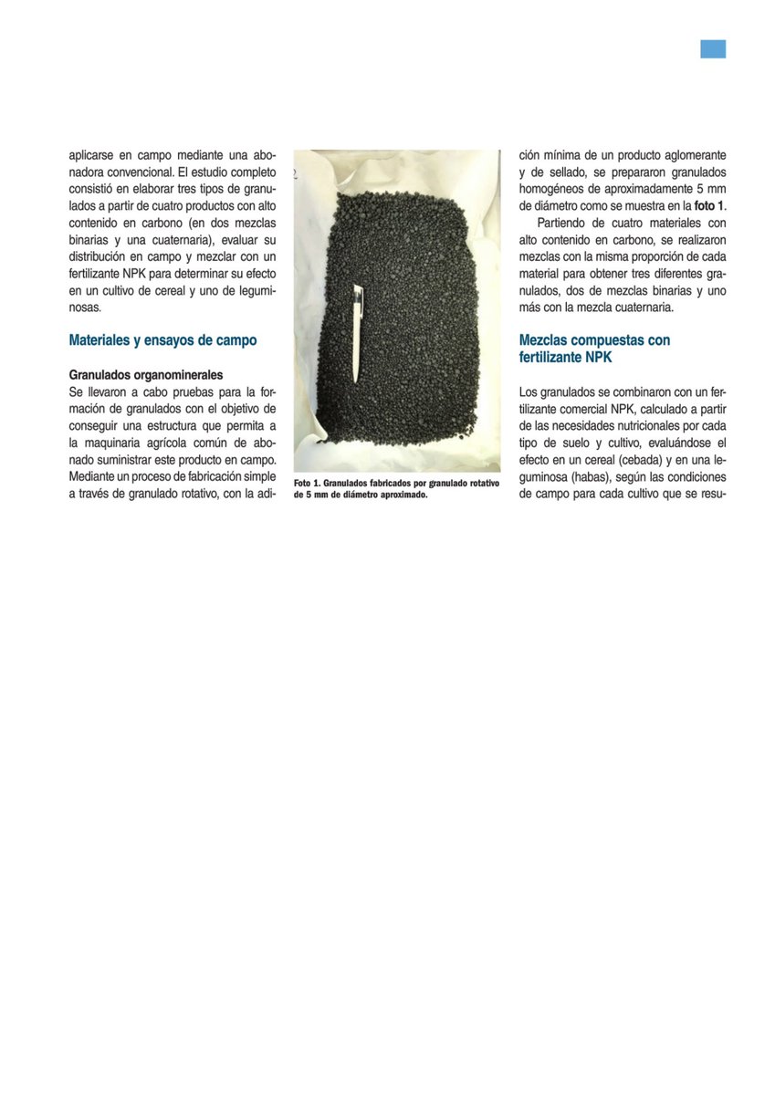 ITAGRACT's tweet photo. La revista @VRural publica el DESARROLLO DE GRANULADOS EN BASE A CARBONO,
Desarrollo de I+D+i para la empresa #GMC energía (García Munte Energía).

¿Ventajas de incorporarlos en la fertilización?

➕disponibilidad de los nutrientes
⏫actividad biológica
✅aumento de producción https://t.co/uIQ39sqJ4c