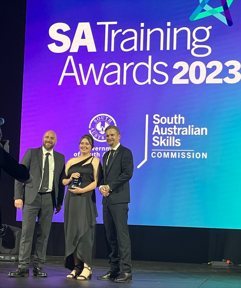 Congratulations to Sophie Orrock – winner of the 2023 SA Training Awards Voters’ Choice! 🏆

A very popular winner!

Sponsored by Drakes Supermarkets

#SATrainingAwards