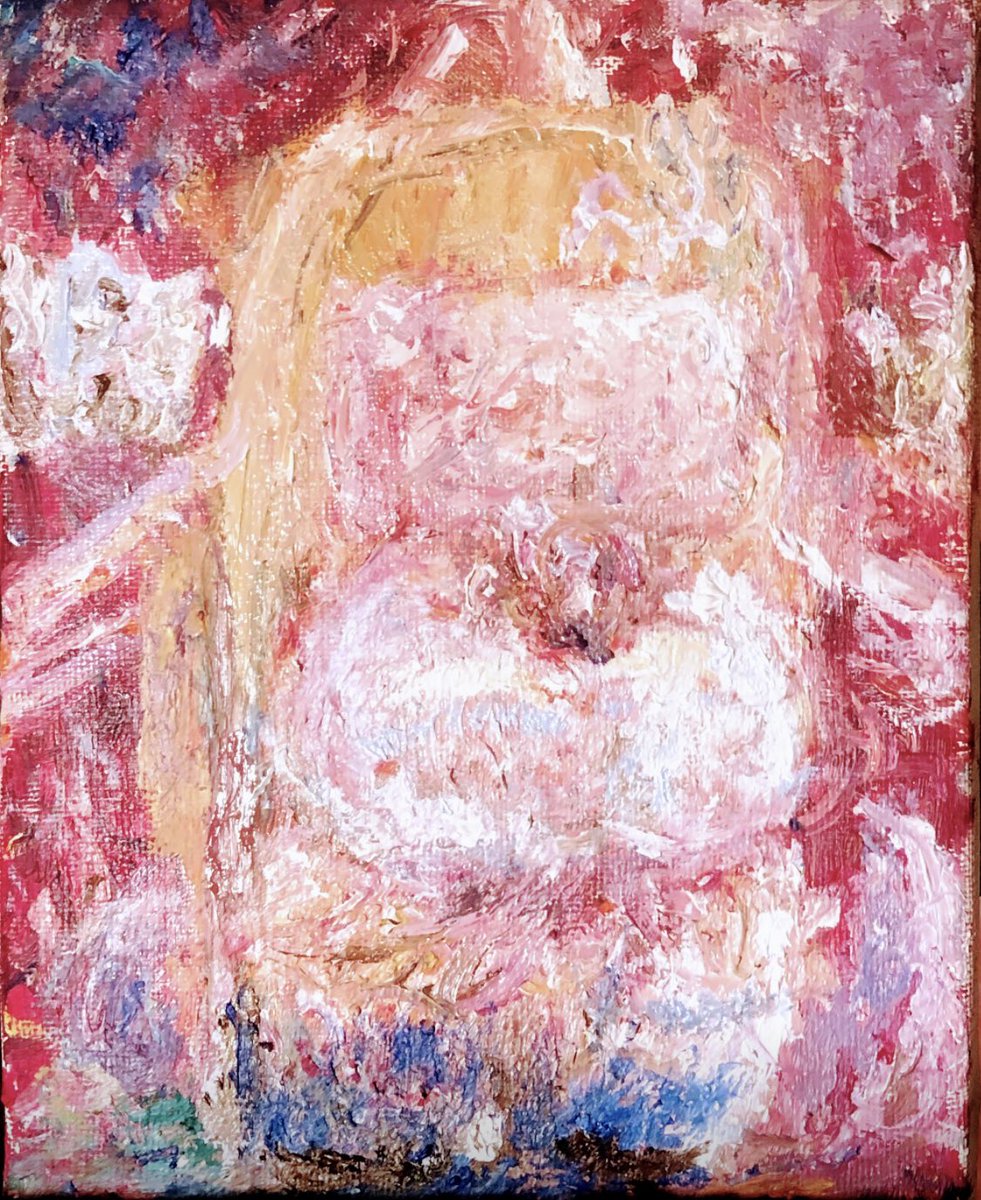 「oilpainting among coco#dearc4 #桐生コ個展4 #み」|クユウチ🐉🍷🖕🖋vの油絵画家のイラスト