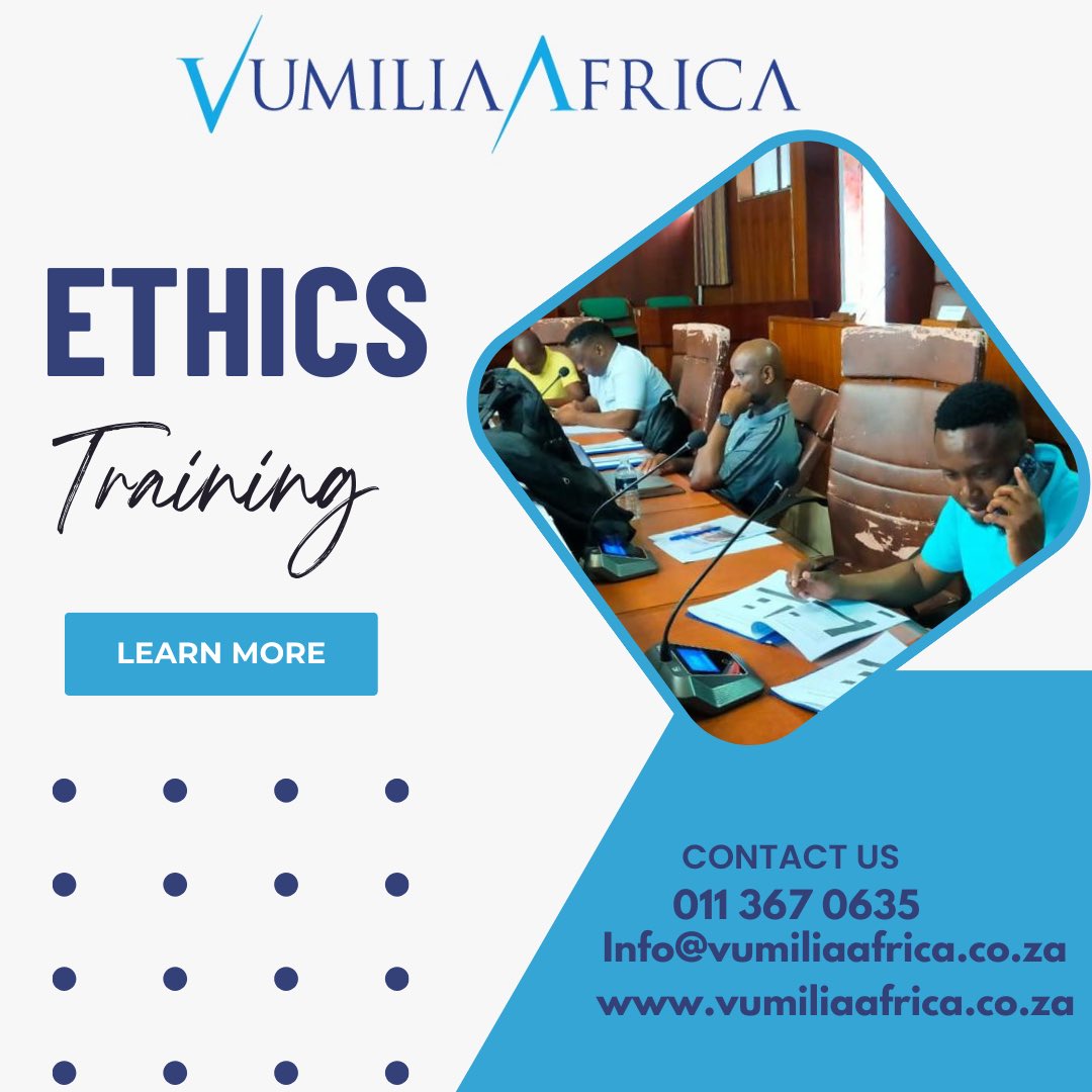 #EthicsTraining - The marketplace today calls on us to do business the right way. Ethics is in short supply and it is time we raise the standard.

In Phalaborwa we trained Municipal employees on Ethics. Thank you Vumani MNcube for delivering it #TheVumiliaWay. We are passionate…