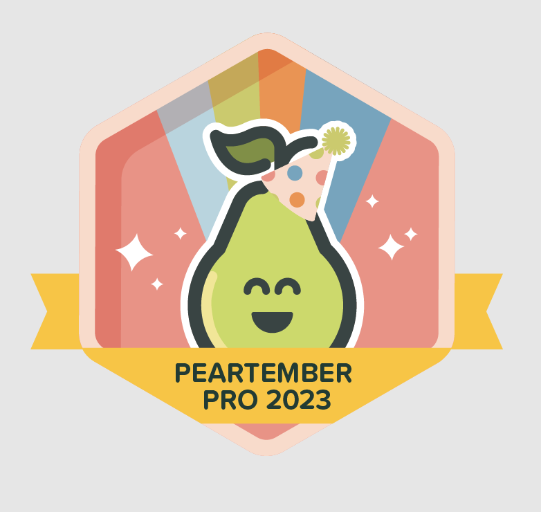 MsInnerfield's tweet photo. I just earned my #Peartember Pro Badge with @PearDeck! π https://t.co/RjFvOWyN1W