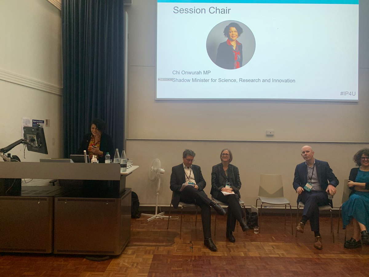 ChiOnwurah's tweet photo. I really enjoyed chairing this session at #IP4U with @UCL_Business @UCamEnterprise @OxUInnovation @imperialideas on the huge value of university tech transfer offices.
Labour would unlock the potential of UK innovators to help secure the highest sustained growth in the G7. https://t.co/H45qhJaYbU