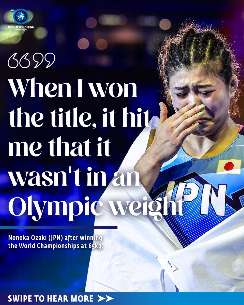 Nonoka OZAKI 🇯🇵 won her second second consecutive world title