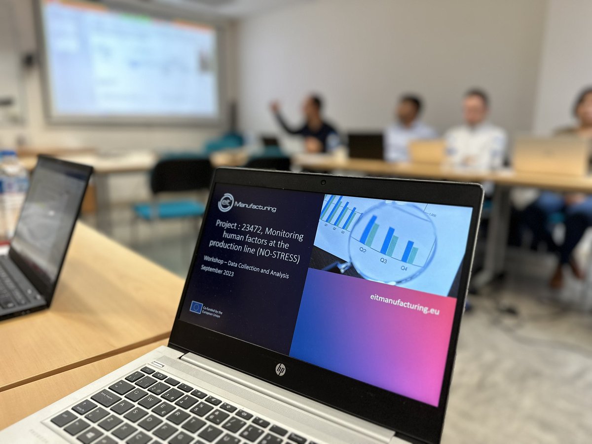 New workshop at Grenoble for <a href="/No_Stress_MFG/">No-Stress Manufacturing</a> project funded by <a href="/EITManufactur/">EIT Manufacturing</a> . Elevating both well-being and productivity in the industry through a deep dive into human factors. Let's take manufacturing to new heights!