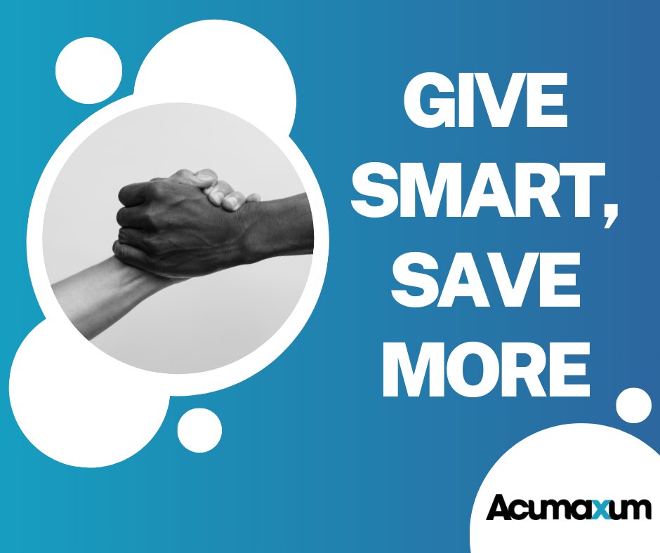 djcmediallc's tweet image. Make a bigger impact on your community and enjoy tax savings by bunching charitable contributions. Look into what contributions and sponsorships can do to help your community and be tax deductible. 
acumaxum.com
#taxplanning #business #money