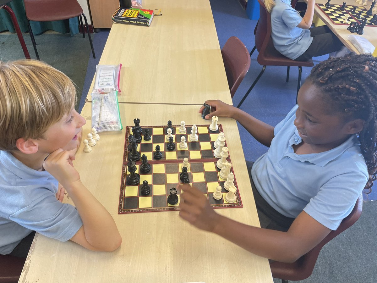 exton_mary's tweet photo. Great to see some challenging chess and lovely conversation at #MEchessclub today. Well done #MEYear5 and #MEYear6 https://t.co/H3Lpo5iReS