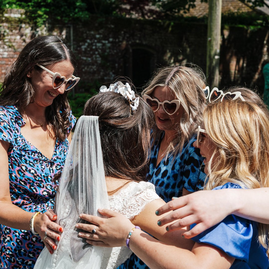 linusmoran's tweet photo. Fi &amp; Tim ♥️ Wow, what a wedding! 

Fi and Tim held a celebration with a strong festival/Scottish vibe with a bagpiper leading them from the ceremony to the reception. There were plenty of fun games, finger food and a huge ceilidh dance party in the yard. https://t.co/e3YToSksu3