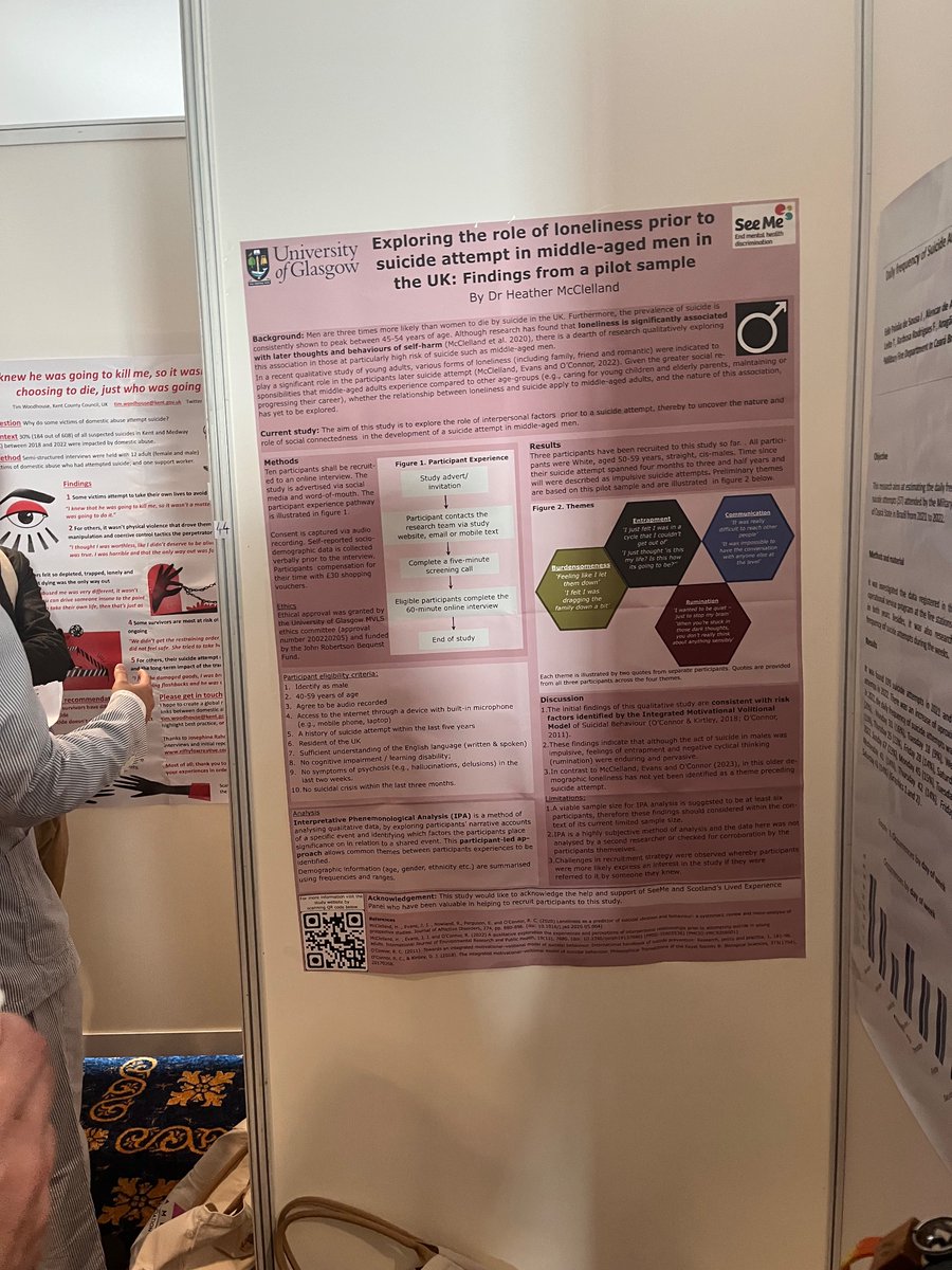 Great to see the posters from researchers in Scotland displayed #IASPPIRAN2023