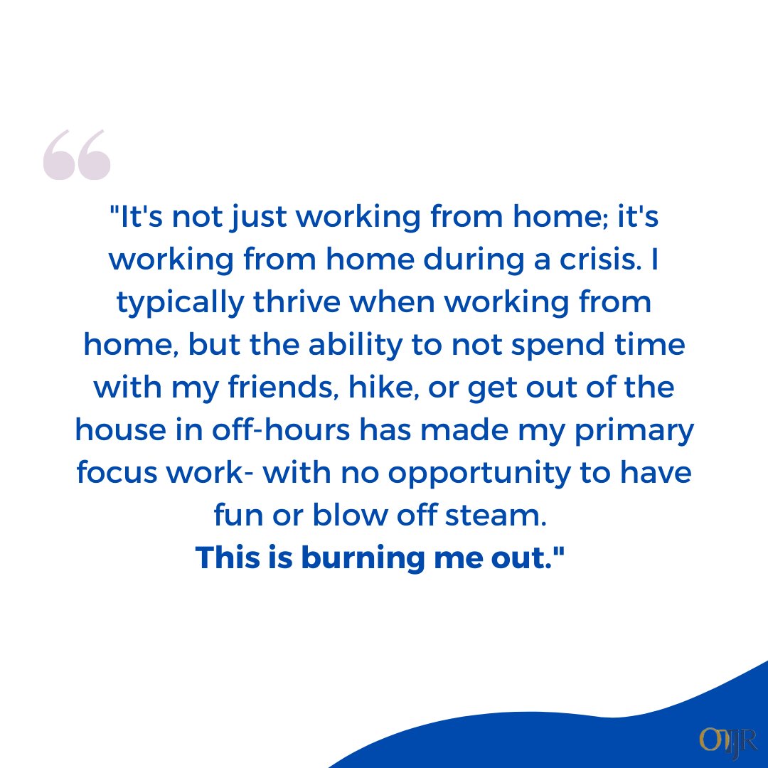 OTJRJournal's tweet photo. #ThrowbackThursday

This 2021 article, which explored the benefits and challenges of #WFH during #COVID19 is the most cited and one of the most read in OTJR in recent volumes!

https://t.co/IlI4wIhp3u
#OccupationalTherapy #OTResearch #OS #OTPractice #COVID #OT #OTP #OTA #OTD https://t.co/GSY3w9uKU5