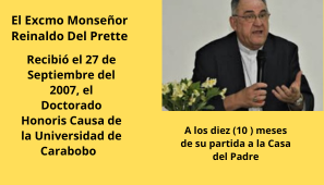 cblanco27's tweet photo. Un dia jueves del 27 de Septiembre del 2007, se le concedió al Excmo Mons Reinaldo Del Prette el Doctorado Honoris Causa en Derecho de la Universidad de Carabobo https://t.co/9rEOUKF8Xd