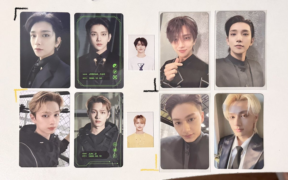 GyugyuXpress's tweet photo. [ 🛒 | wts lfb onhand ]
     ↳ joshua jun photo cards

☁︎ 7th gen: 100/member set
☁︎ fts/carver pc: 95 each

☁︎ mod: ggx flash sdd
☁︎ mop: gcash bpi maya
☁︎ loc: manila

t. svt 7th gen membership fts face the sun shadow control fml carver jun joshua

 #bilhingyuna https://t.co/9xnwK4dC8Y