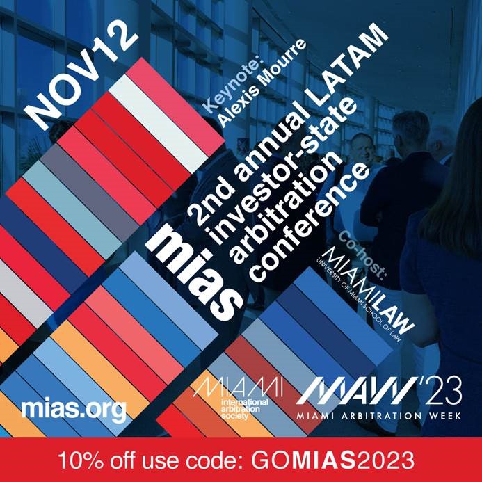 EARLYBIRD REGISTRATION OPEN! Join us for our 2nd Annual LATAM Investor-State Arbitration Conference on November 12! Discount for CIARB-NAB members. 
REGISTER NOW: loom.ly/2gYj9dA