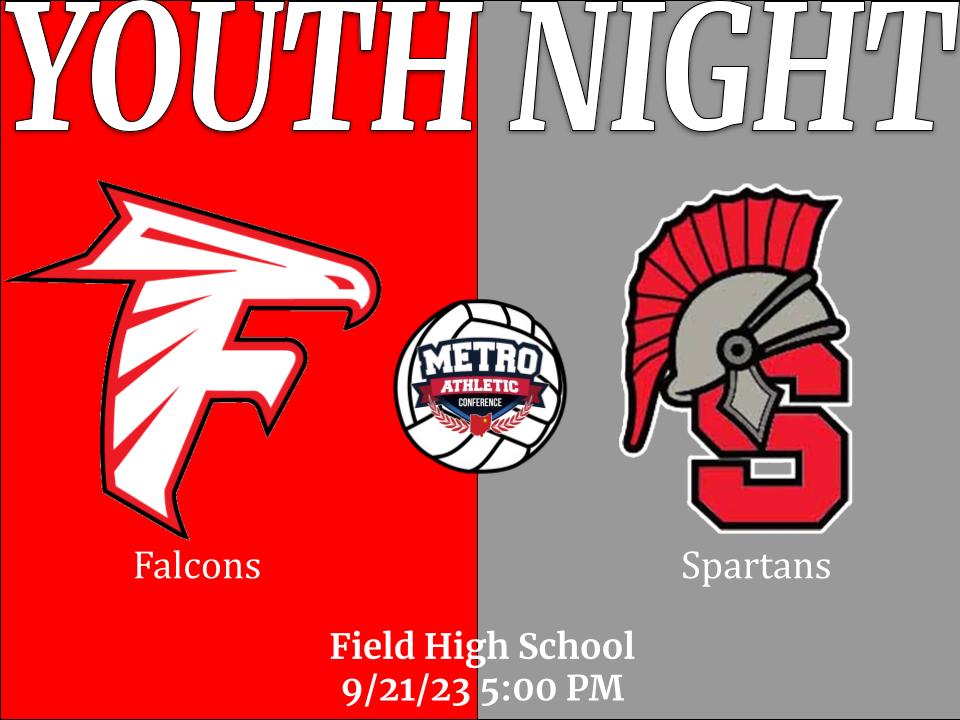 Join us for Youth Night! We're home against Springfield tonight, JV starts at 5:00.
