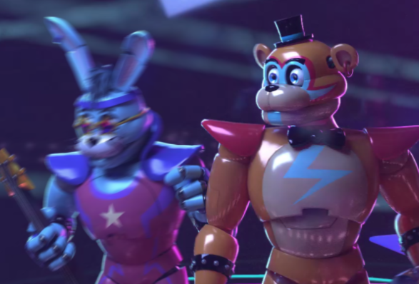 Tr0xaz's tweet image. have i mentioned i made freddy have gay panic for like a split second in a serious full animation i'm cooking LMAO