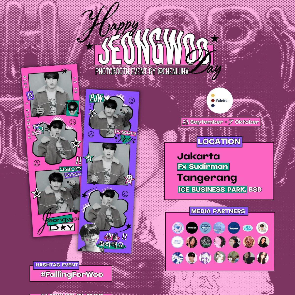 fictionofna's tweet photo. ʚ♡ HAPPY JEONGWOO DAY! ♡ɞ
Park Jeongwoo birthday photobooth event by @chenluhv

🗓️ : 23, 24 september - 7 oktober 2023
📍: all pictple, snaplab &amp; https://t.co/VtDhnXec8D booth

kindly tag me and use the hashtag #FallingForWoo if you use this frame ♡! https://t.co/cXij99OLzR