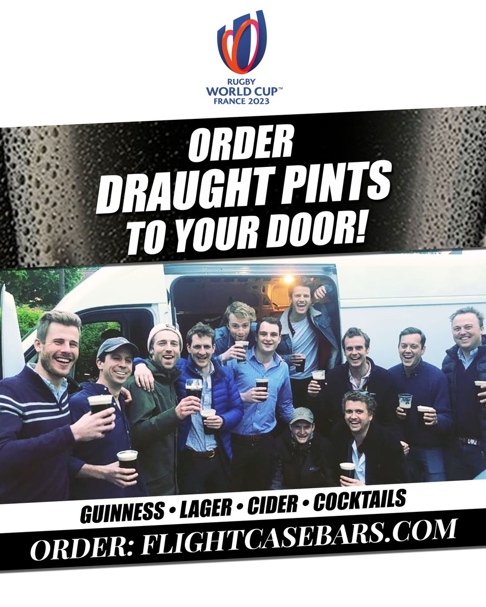Flightcase Bars (@flightcasebars) on Twitter photo Pulling pints at your doorstep for any and all sports fixtures π» Get the best pint of <a href="/GuinnessGB/">Guinness GB</a> that London has to offer, on demand!
Book Pints Here π flightcasebars.com
#pintdelivery #draughtbeer #draughtbeeranywhere #flightcasebars Pulling pints at your doorstep for any and all sports fixtures π» Get the best pint of <a href="/GuinnessGB/">Guinness GB</a> that London has to offer, on demand!
Book Pints Here π flightcasebars.com
#pintdelivery #draughtbeer #draughtbeeranywhere #flightcasebars