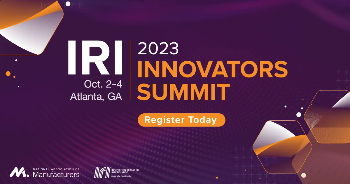 Learn how AI can help you create new business models and gain a competitive advantage. Don’t miss “AI and Business Model Innovation” at the #IRIInnovatorsSummit. Register: buff.ly/3XVsL3l.