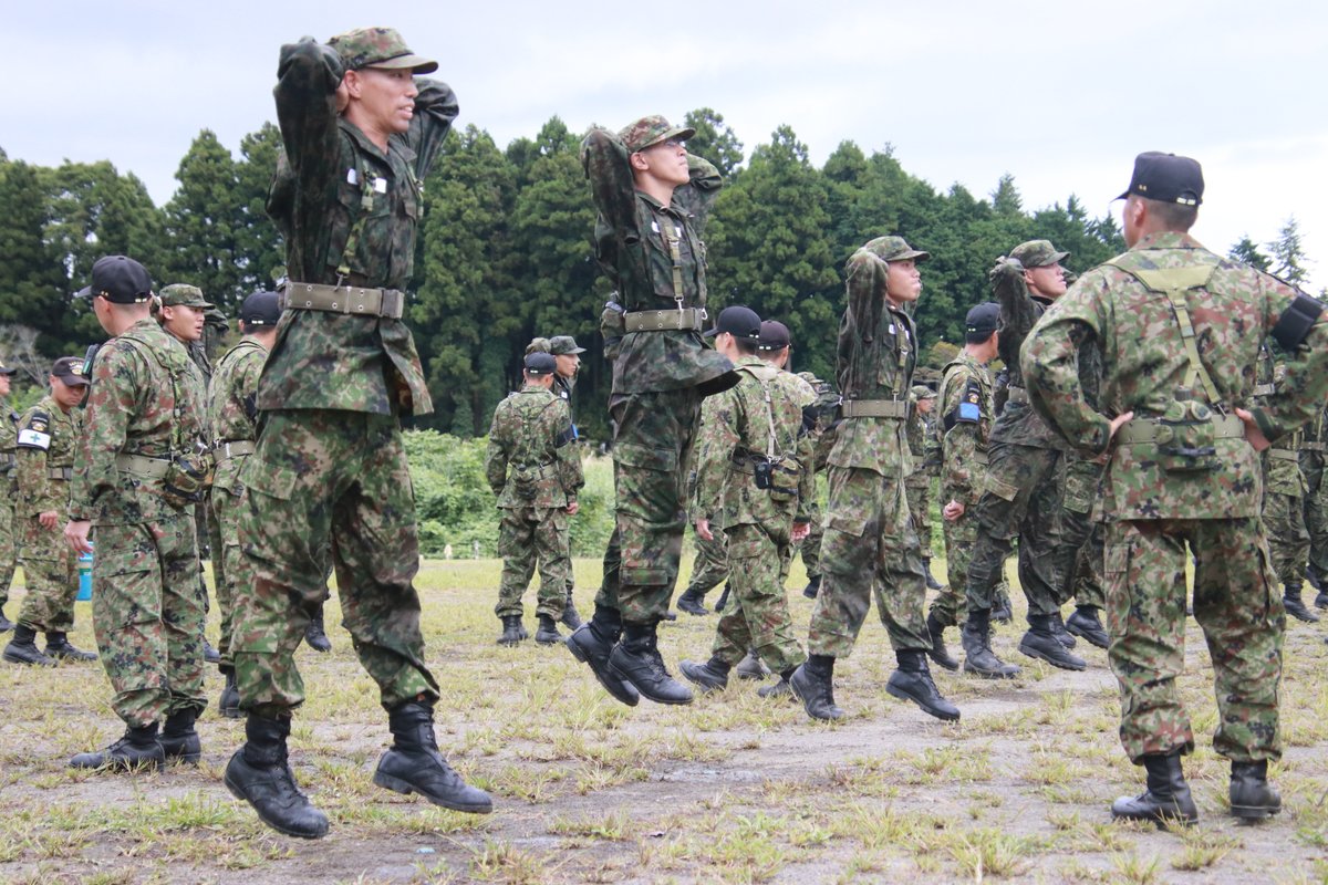 令和5年度部隊集合教育 #レンジャー 】 開始早々 #体力調整 に臨み