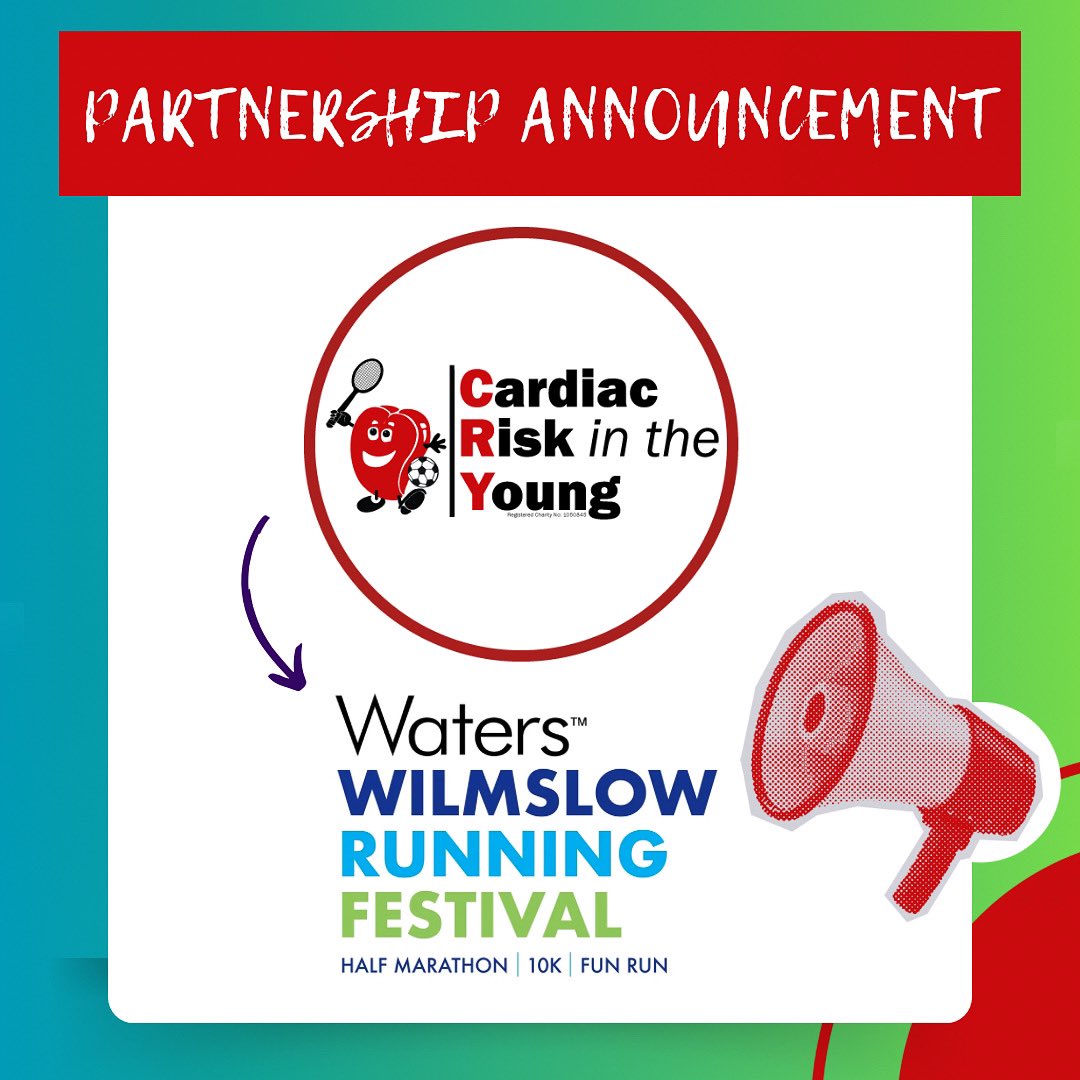 We are delighted to announce our charity partnership for this year - C.R.Y Cardiac Risk In The Young Charity ♥️ Please check out the fantastic work that they do and if you fancy running for them and raising some much needed funds along the way, reach out to them! ♥️