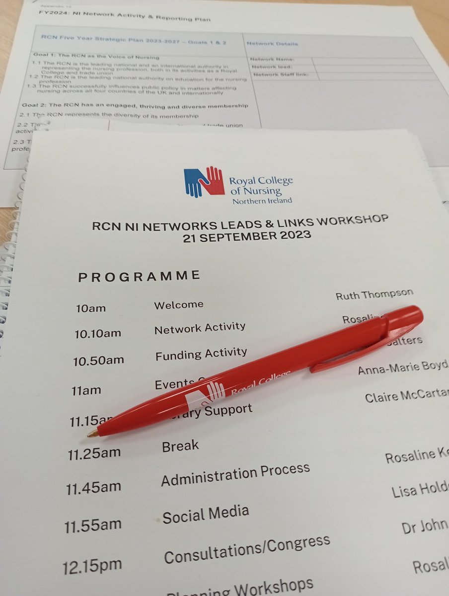 What a brilliant morning at @RCN_NI attending a network lead workshop. Some exciting activities being planned for next year. Watch this space for the voice of nursing in Northern Ireland. #childrensnursing #networking #collaborativeworking