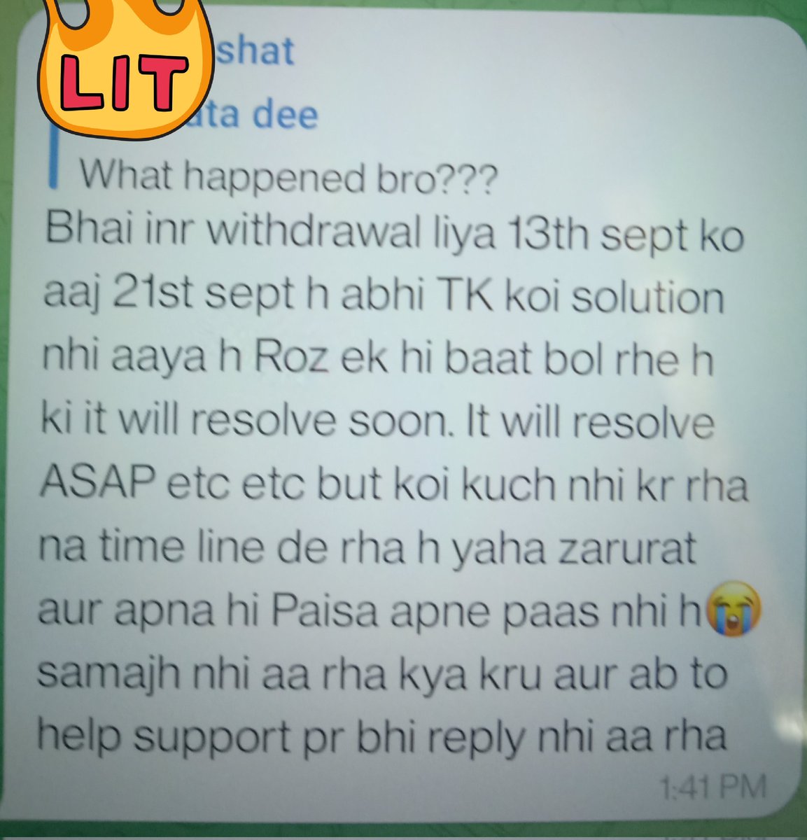 AtilaTheHun144's tweet photo. @TaralityCoin @CryptoLove143 @flouralouislobo @rajshibu111 @RajuSingh006 
Ye Chor pata nai kitne logo Ka paisa kha Gaya he, thukla Chor hai, abhi aayega AMA me wapas sab ko Kuch chutiya Bana ne , Beware ho jao is Chor se https://t.co/SZjQueBsqb