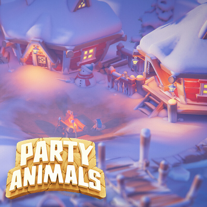 Got the go to post some of the work I did on Party Animals!🥳⛄️ This was the first game I worked on as an Environment Artist back in 2021 and it's so surreal to see it. And huge shoutout to the amazing team!☀️

More screenshots and renders on Artstation: 
artstation.com/artwork/Pe6ayy