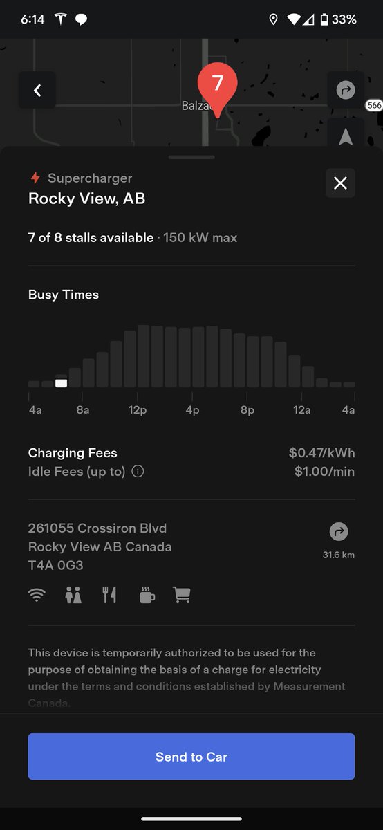 coldenvy's tweet photo. User plugged in at 1 am at this supercharger and got only 7 kw ๐
Avoid Rocky View, AB superchargers if you can
This has to be the worst supercharger in North America - taken from Facebook user mawahir Ibrahim @tesla_na @TeslaCharging #crossiron https://t.co/A2AtB0FQUU