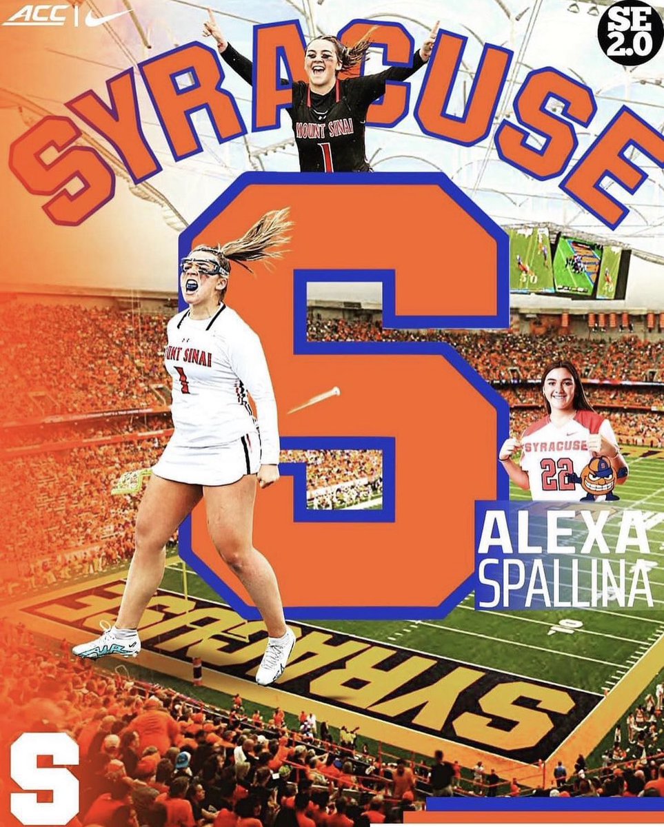 Z89sports's tweet photo. BREAKING: Alexa Spallina, the @ILWomen No. 1 recruit in the class of 2025, announced on Instagram that sheβs committed to @CuseWLAX.
The Mount Sinai High School product is the younger sister of @CuseMLAX players Brett, Jake, and ACC freshman of the year Joey Spallina. https://t.co/wiGv7pZjAW