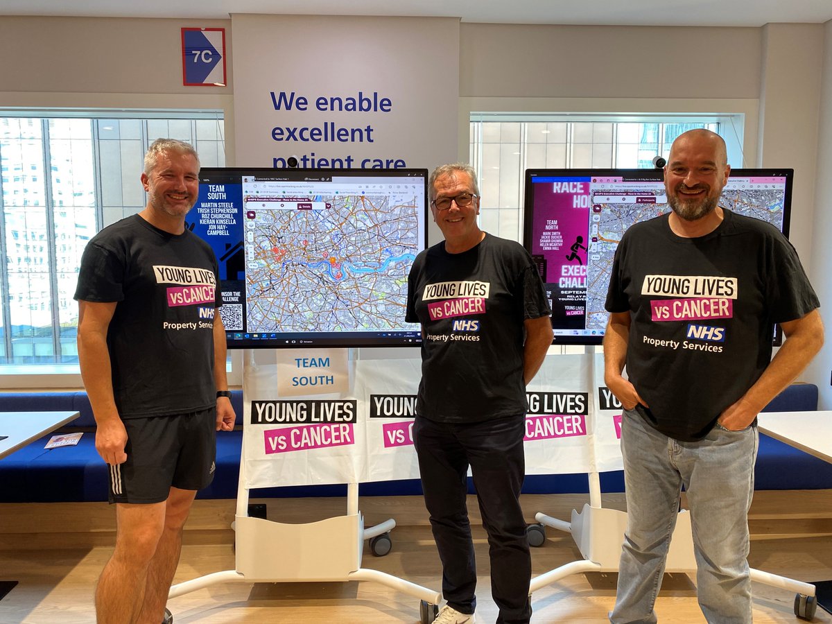 Ready, set, go! 🏃‍♂️🚐🚲 Our Executive team is taking on a relay challenge today in support of #ChildhoodCancerAwarenessMonth and our charity partner @YLvsCancer More info on the challenge👇property.nhs.uk/news/news/epic…