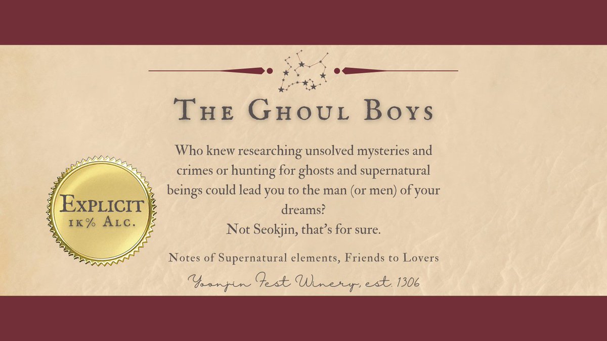 💋The Ghoul Boys💋
✍️btsaudge / <a href="/btsaudge/">audge⁷ -- an armpit sommelier</a> 
🔗ao3.org/works/49814482