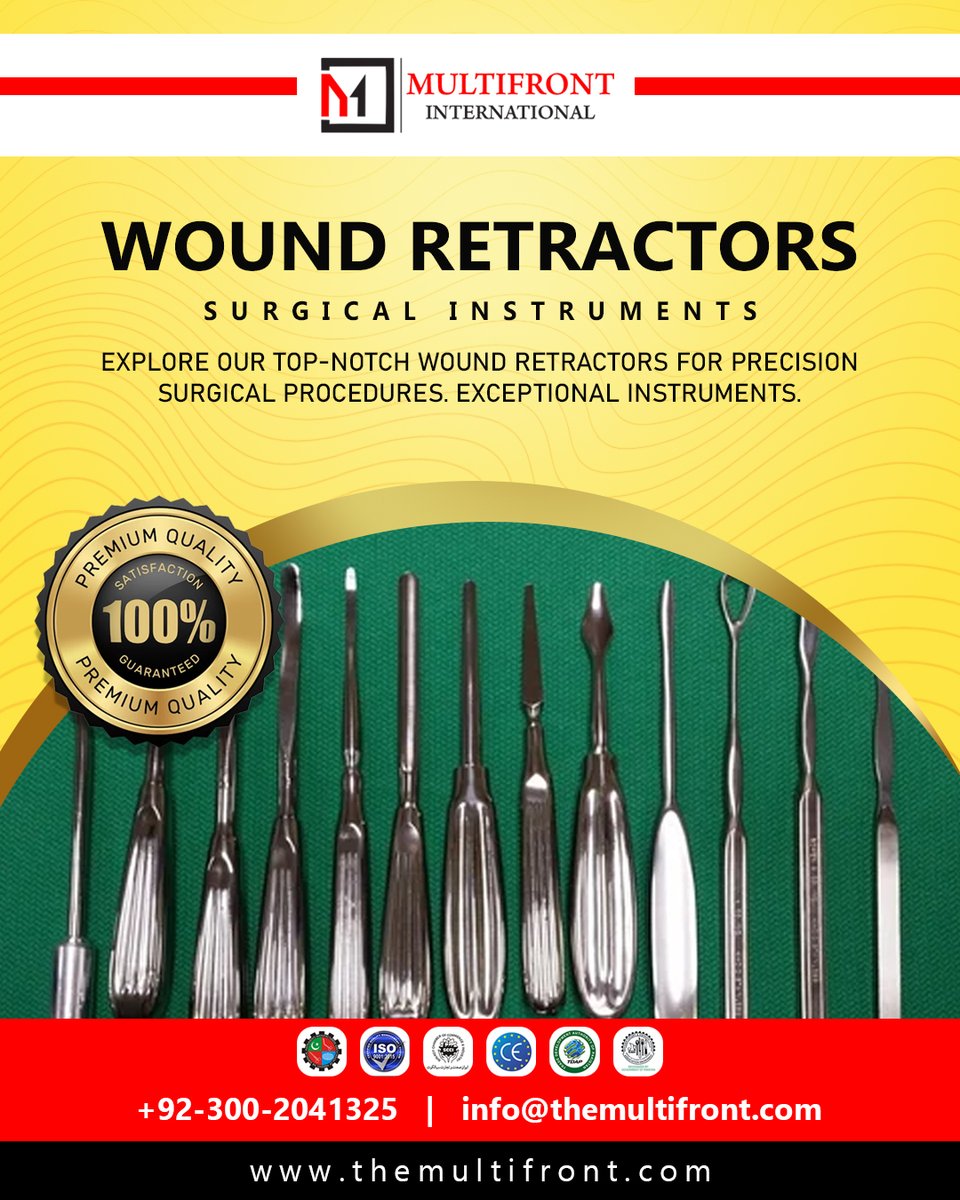 🏥 Welcome to Multifront International - Your Trusted Surgical Instrument Supplier! 🏥

🔬 #surgicalinstruments #medicalsupplies #gynecologytools #healthcareheroes #surgicaltools #qualitymatters #surgicalprecision #medicalprofessionals #multifrontinternational #patientsafety