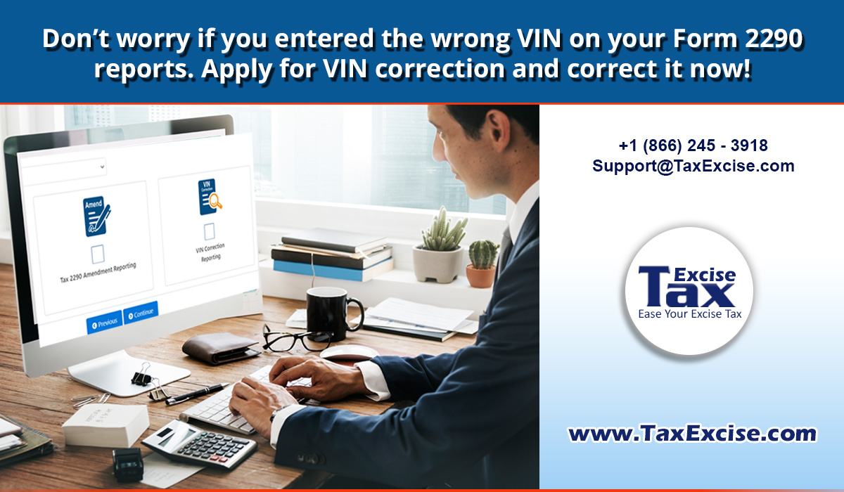 Taxexcise's tweet image. Don’t worry if you have an Incorrect VIN in your Form 2290 returns or Schedule 1 copy, E-file for VIN correction on TaxExcise.com and get it sorted now! blog.taxexcise.com/dont-get-stres…
#TaxExcise #form2290 #efileform2290 #trucktax #vincorrection #hvut #amendments #schedule1copy