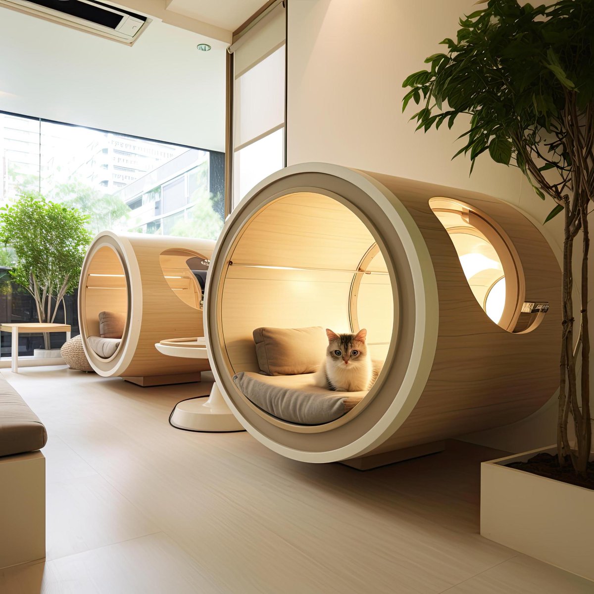 SaveThePaws's tweet image. Good meowning #web3.  Here is a interior rendering of cat concourse #3.  Cats with special needs will stay here. 😺

#CatLovers #DogLovers #AnimalLovers