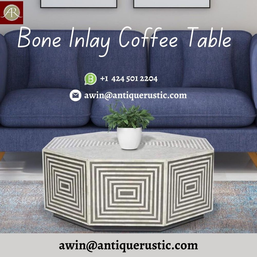 Bone Inlay Coffee Table Masterpieces'
Visit Now for More Info - 
 Contact Detail - +1 424 501 2204
 Email - awin@antiquerustic.com
#BoneInlayCoffeeTable #ExquisiteCraftsmanship #ArtisanalDesign #LuxuryFurniture #HandmadeElegance #UniqueHomeDecor #StatementPiece