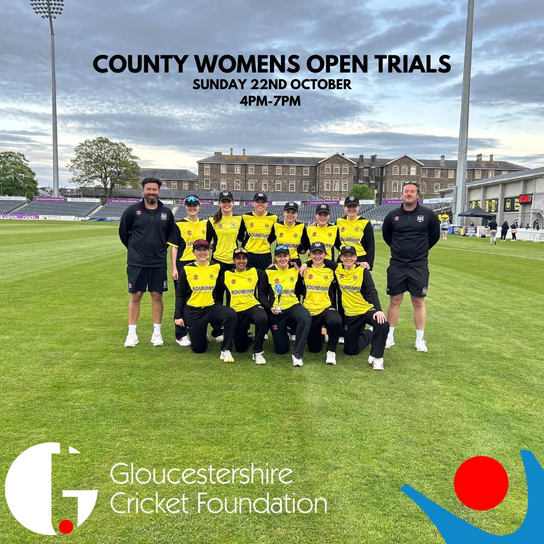 Registration is now open for our #County #Women trials. Do you have what it takes to wear 💛🖤 Register ⬇️ 📍Seat Unique Indoor School 🗓️Sunday 22nd October ⏰4pm-7pm 🔗 booking.ecb.co.uk/d/5pq408/