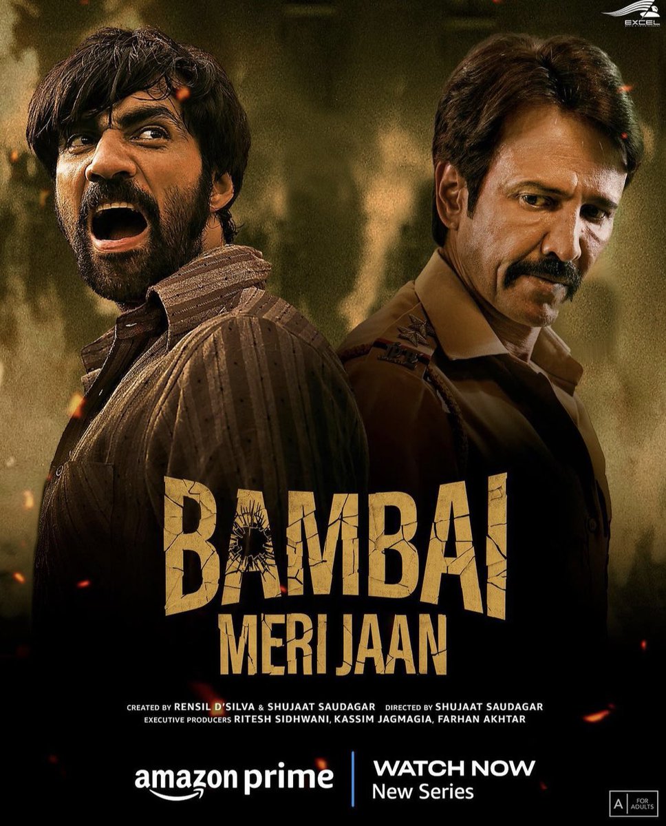 #BambaiMeriJaan is among the Top 10 TV Series on Amazon Prime Video globally.

The crime-thriller series, created by Rensil D'Silva and Shujaat Saudagar, starring #KayKayMenon, #AvinashTiwary, #KritikaKamra, #NiveditaBhattacharya and #AmyraDastur is trending in 32 countries and